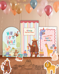 Party Animals Theme Shape Cutouts — view 2 | Molly Moo