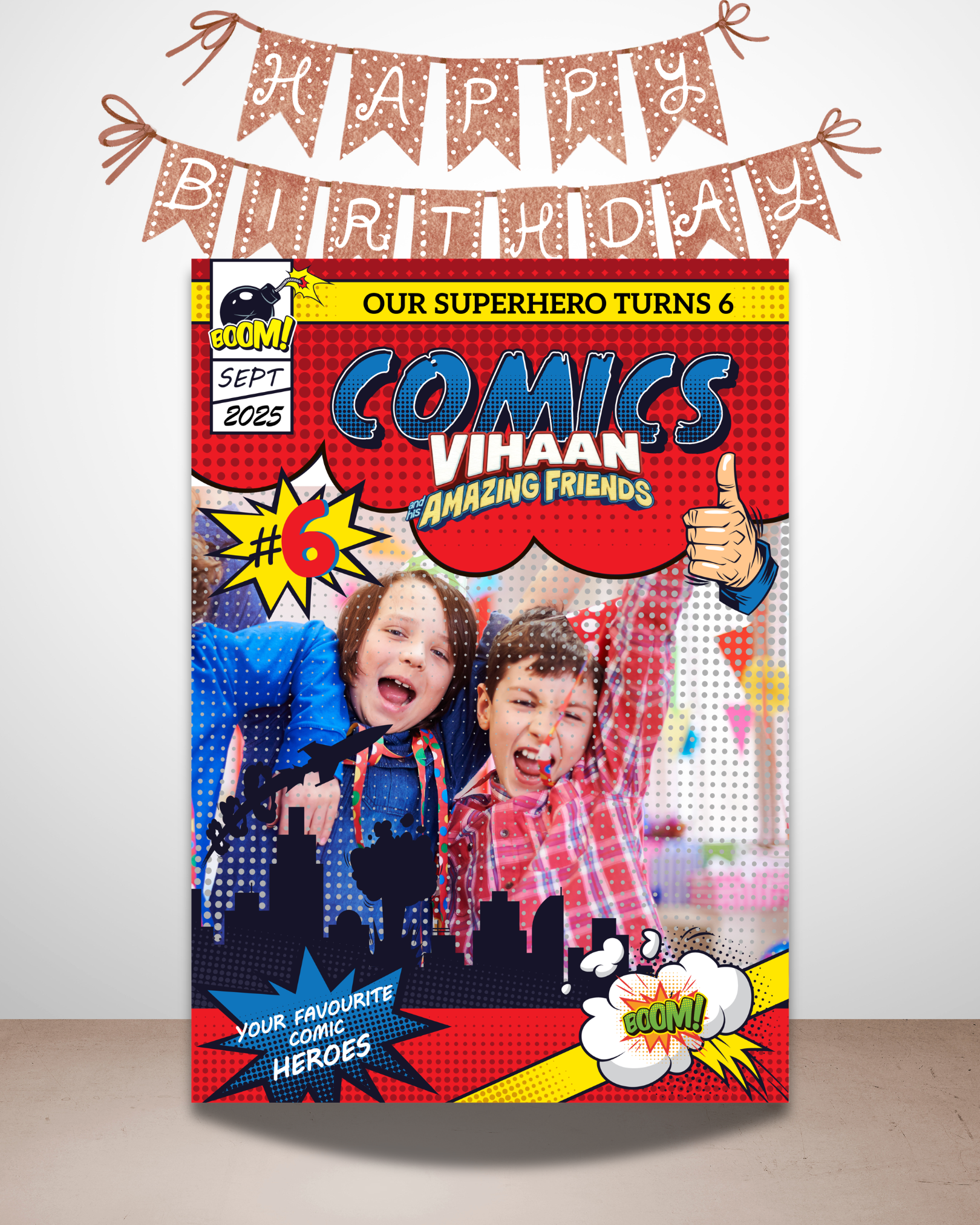 Superhero Photo Selfie Board | Molly Moo