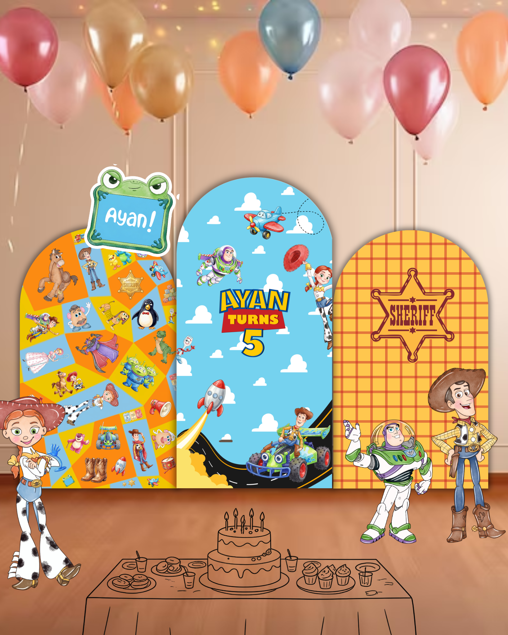 Toy Story Main Backdrop | Molly Moo