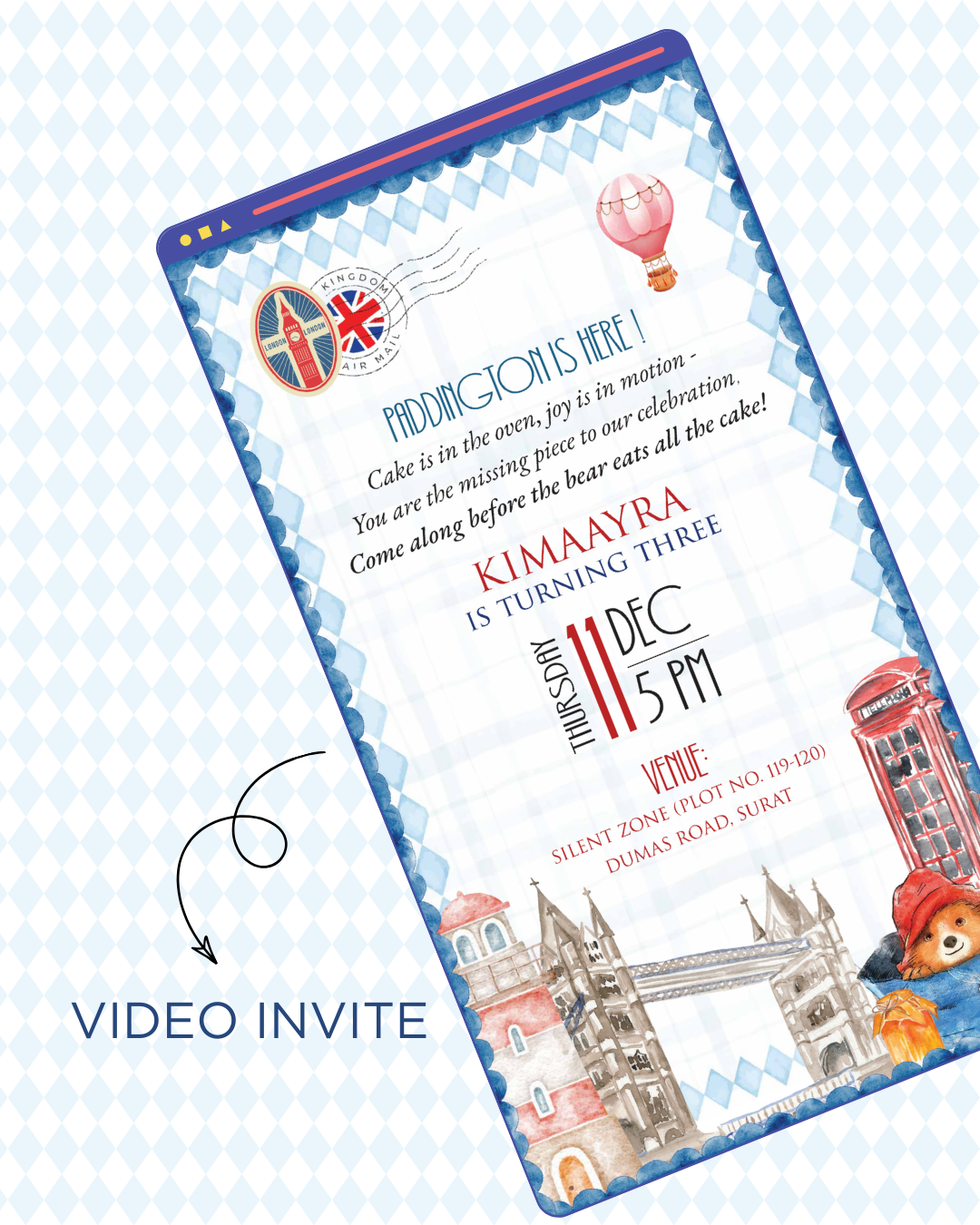 Paddington Video Invite