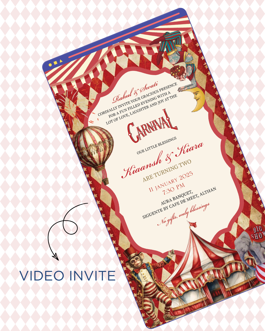 Carnival Video Invite
