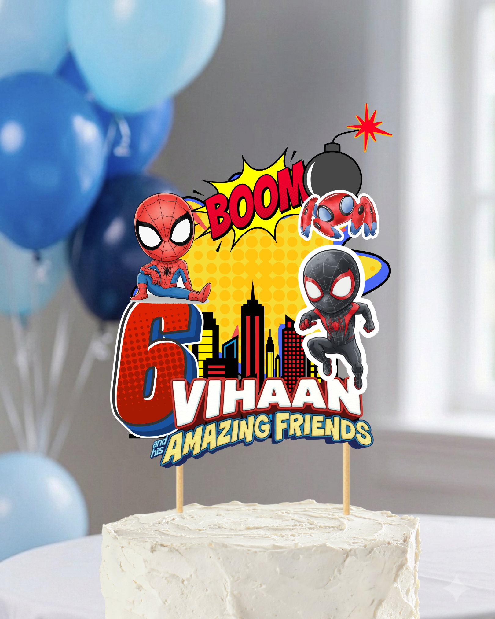 Superhero Cake Topper | Molly Moo