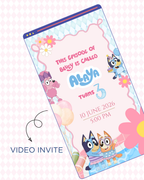 Bluey Video Invite