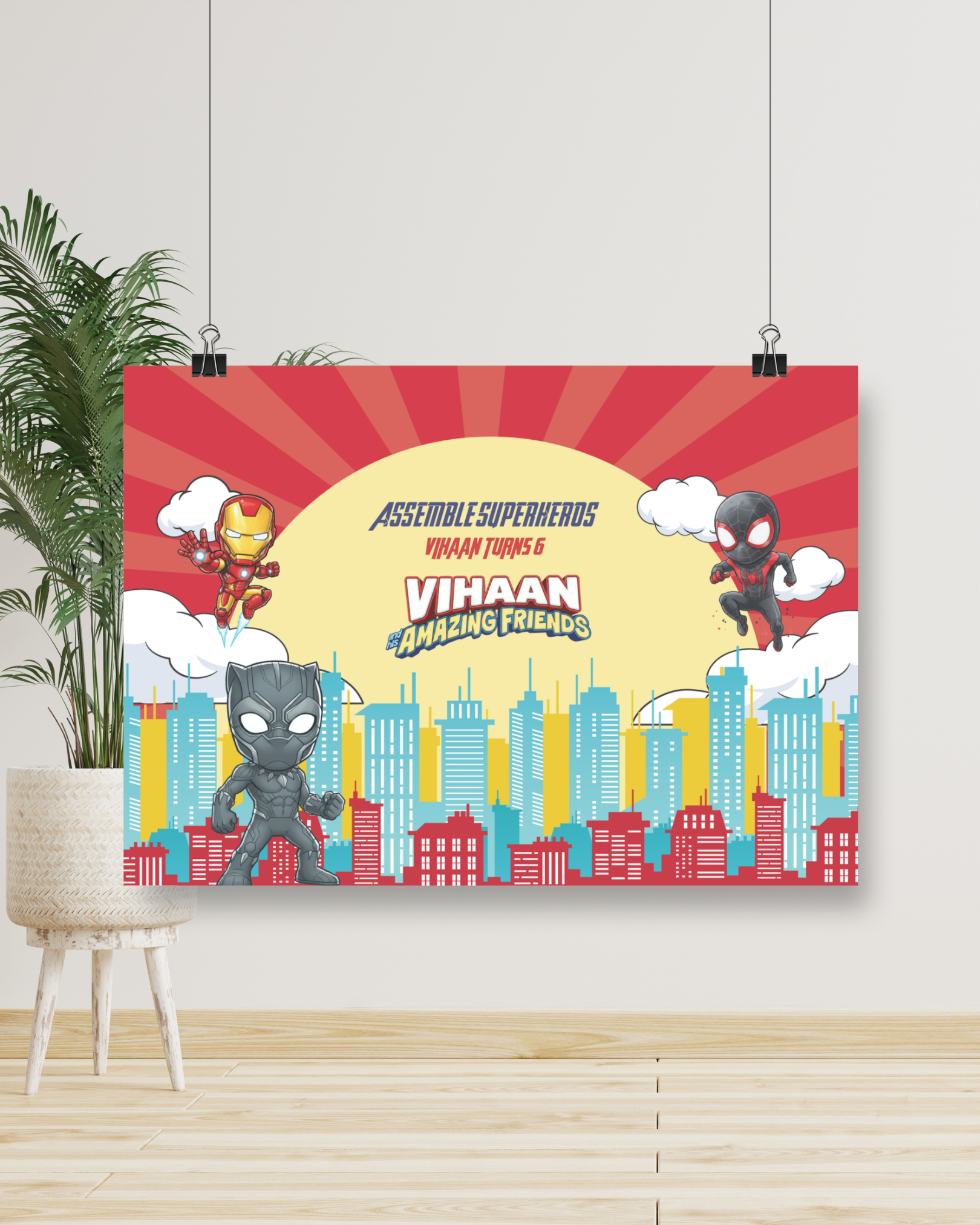Superhero Birthday Banner | Molly Moo