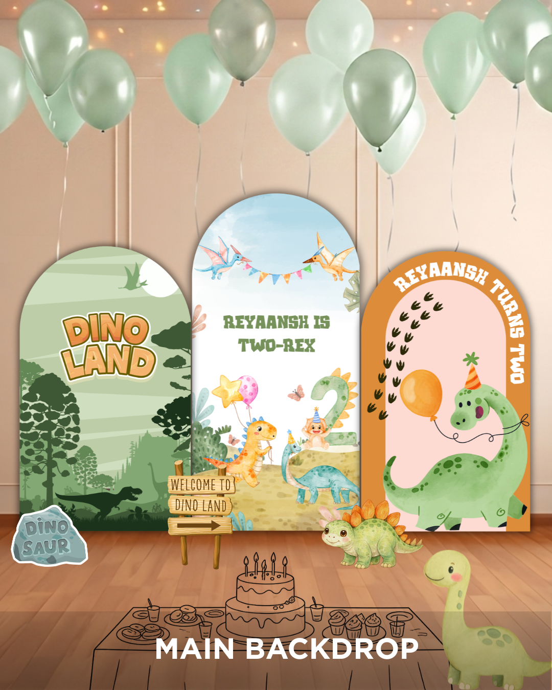 Dinoland Party Bundle — view 2 | Molly Moo