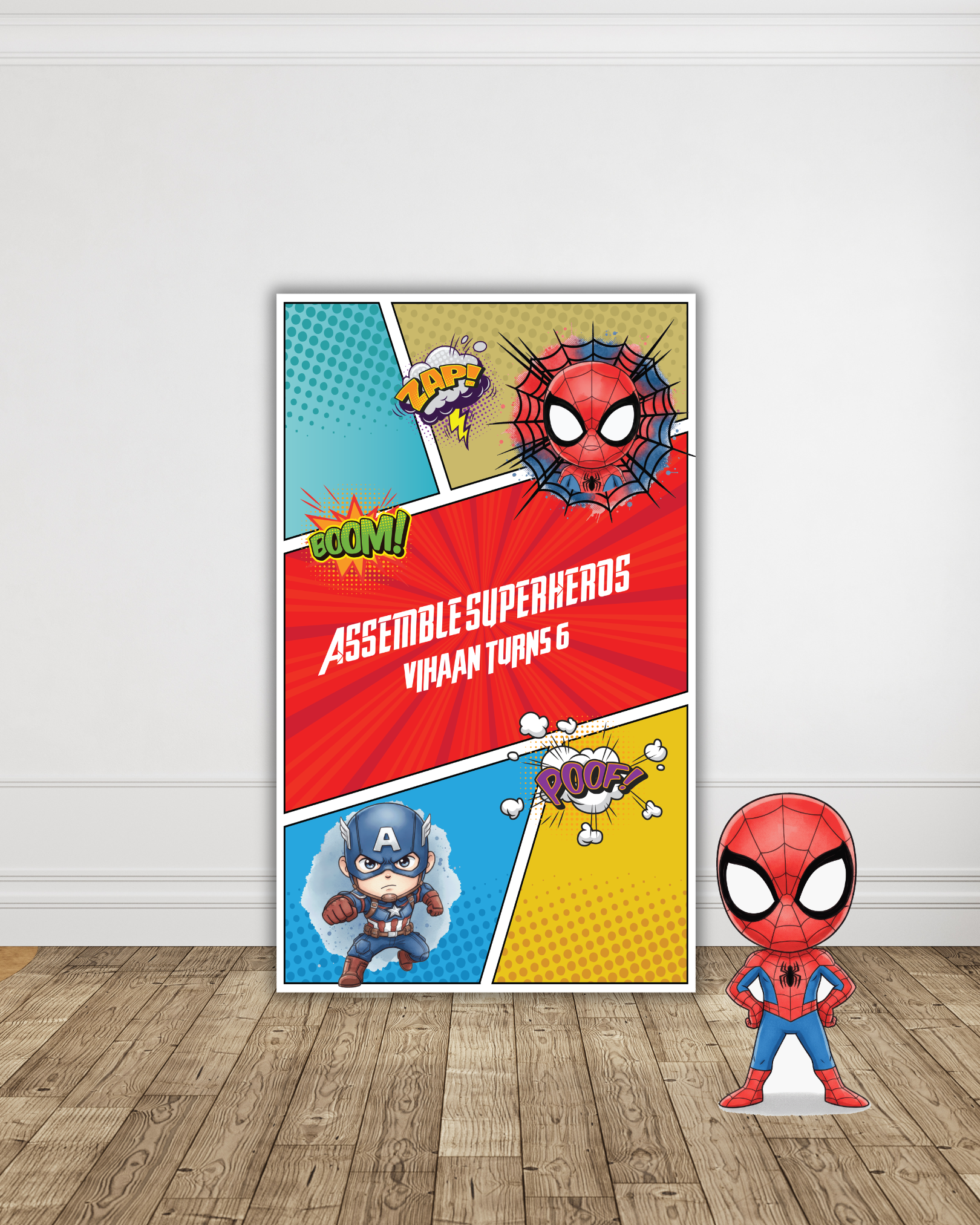 Superhero Main Backdrop — view 3 | Molly Moo