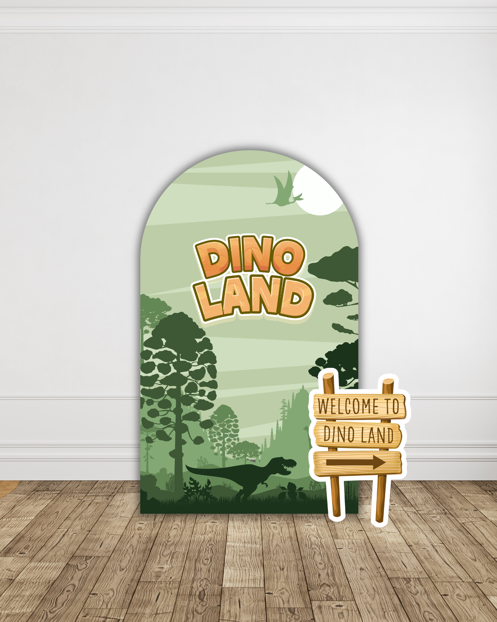 Dinoland Main Backdrop — view 3 | Molly Moo