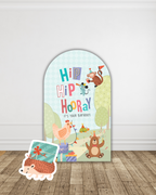 Party Animals Main Backdrop — view 4 | Molly Moo