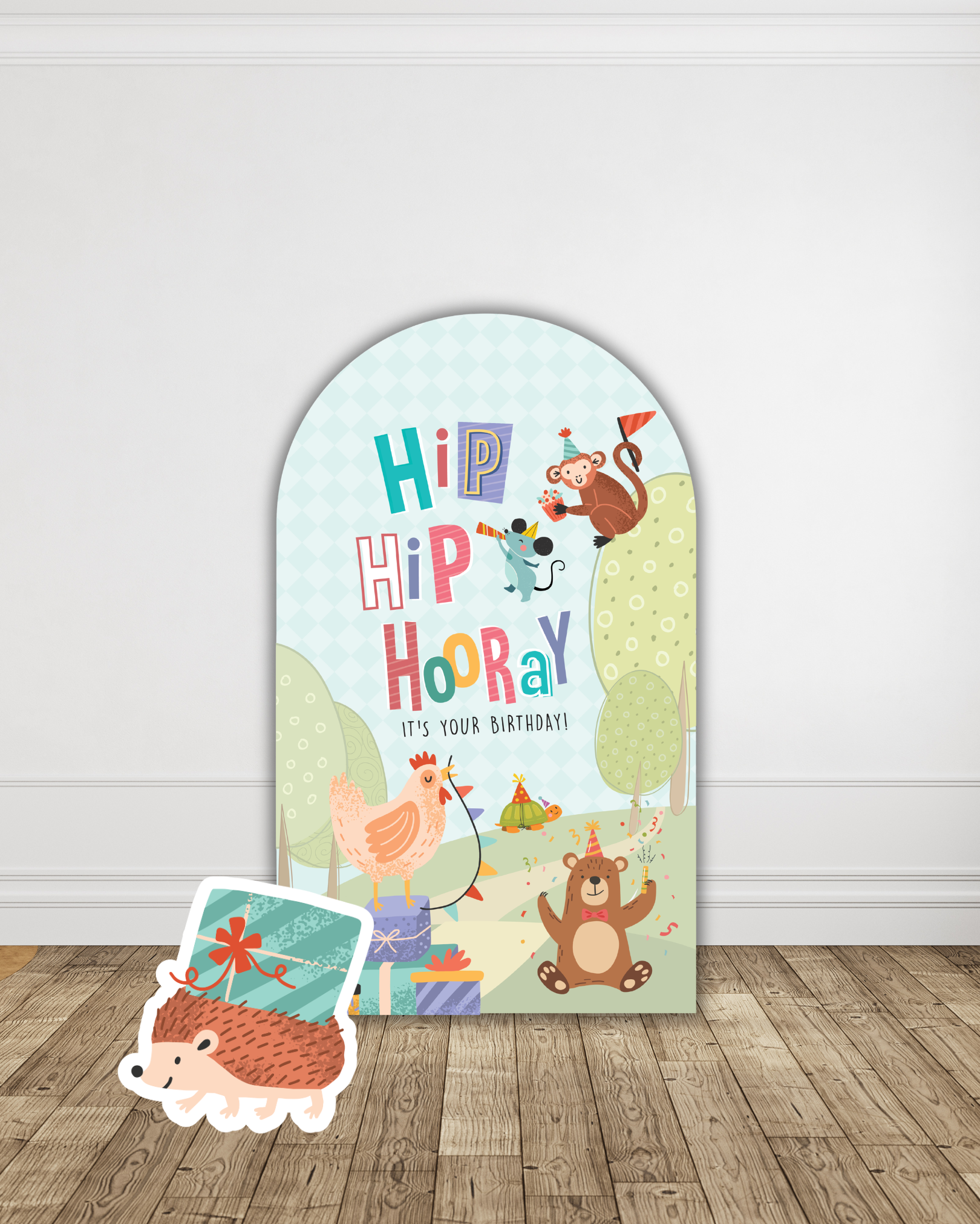 Party Animals Main Backdrop — view 4 | Molly Moo