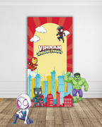 Superhero Main Backdrop — view 2 | Molly Moo