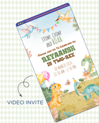 Dinoland Video Invite