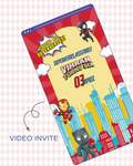 Superhero Video Invite