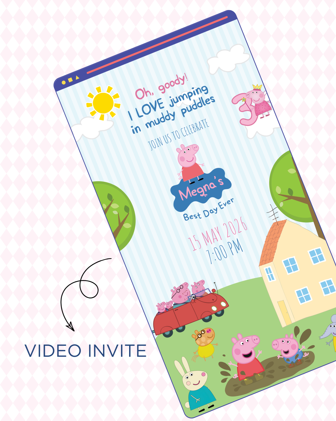 Peppa Pig Video Invite