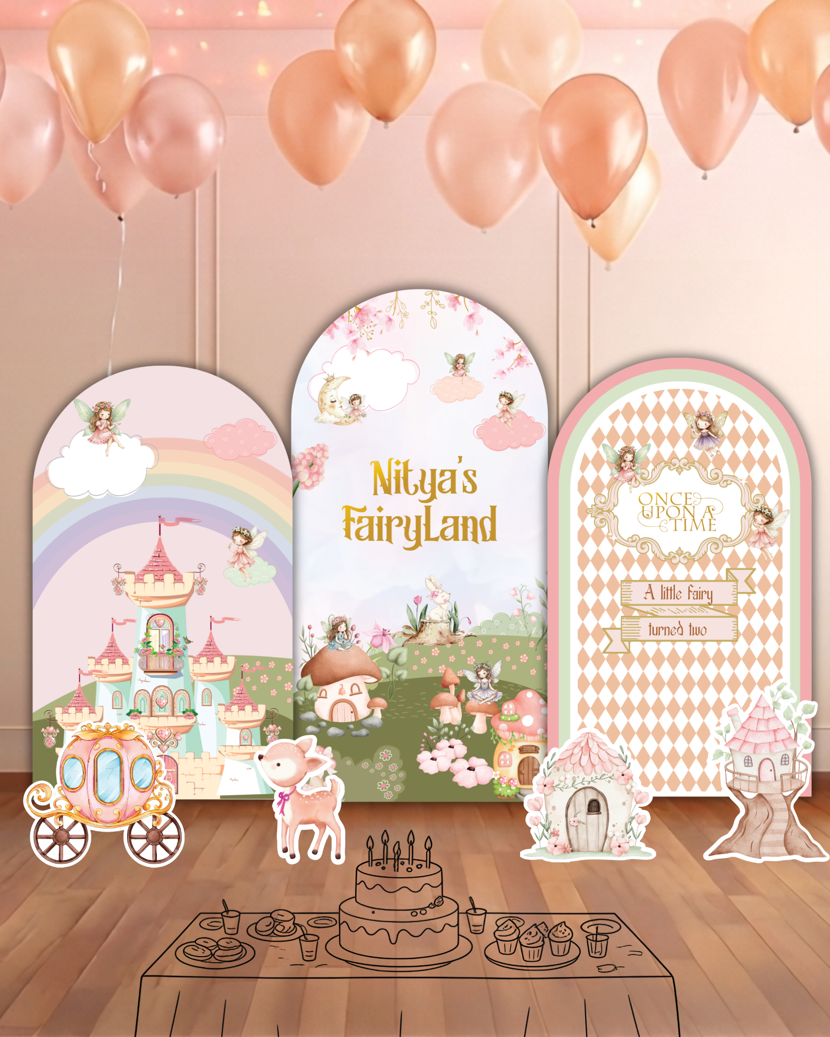 Fairytale Theme Shape Cutouts — view 2 | Molly Moo