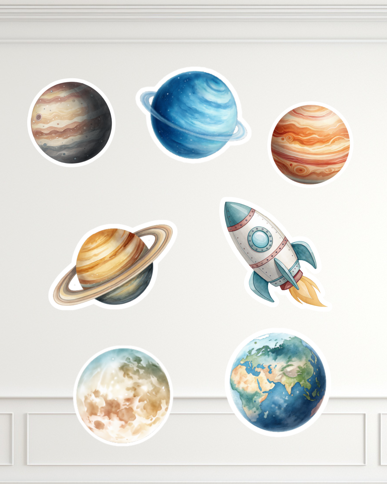 Space Astros Decor Cutouts | Molly Moo