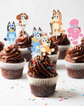 Bluey Cupcake Toppers | Molly Moo