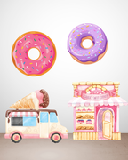 Candyland Theme Shape Cutouts | Molly Moo