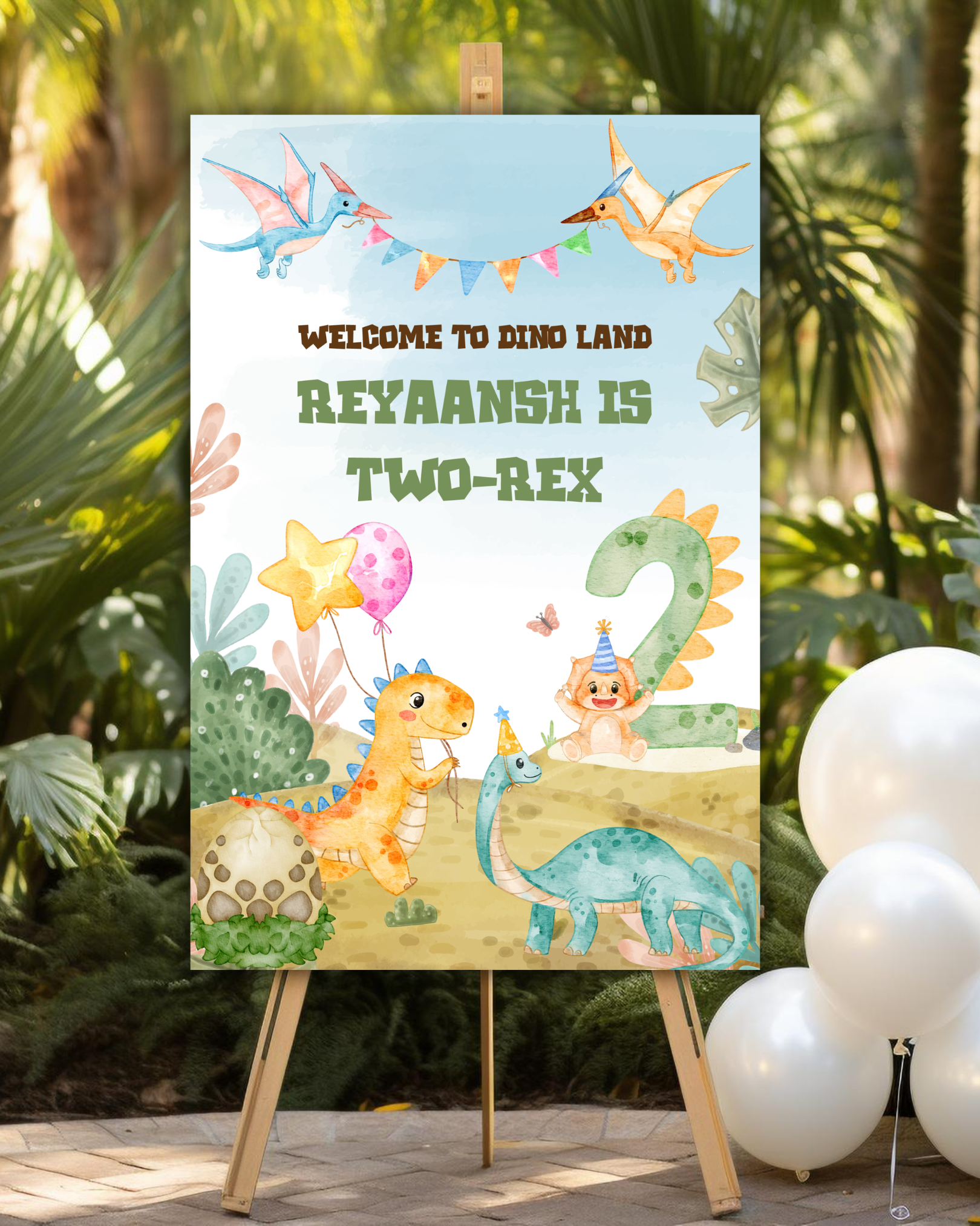 Dinoland Welcome Board | Molly Moo