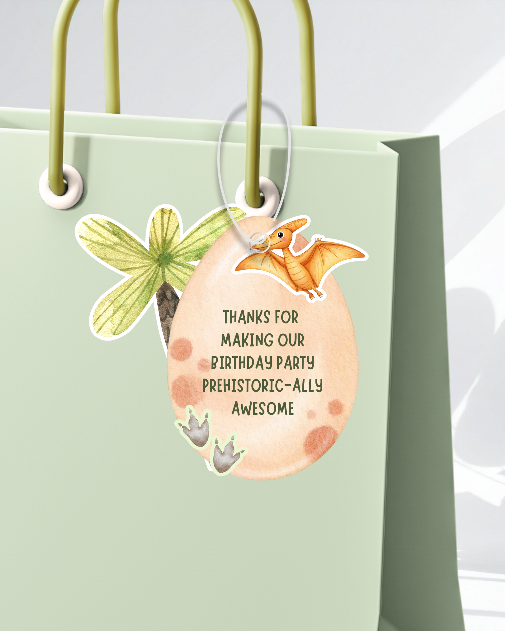 Dinoland Thank You Tags | Molly Moo
