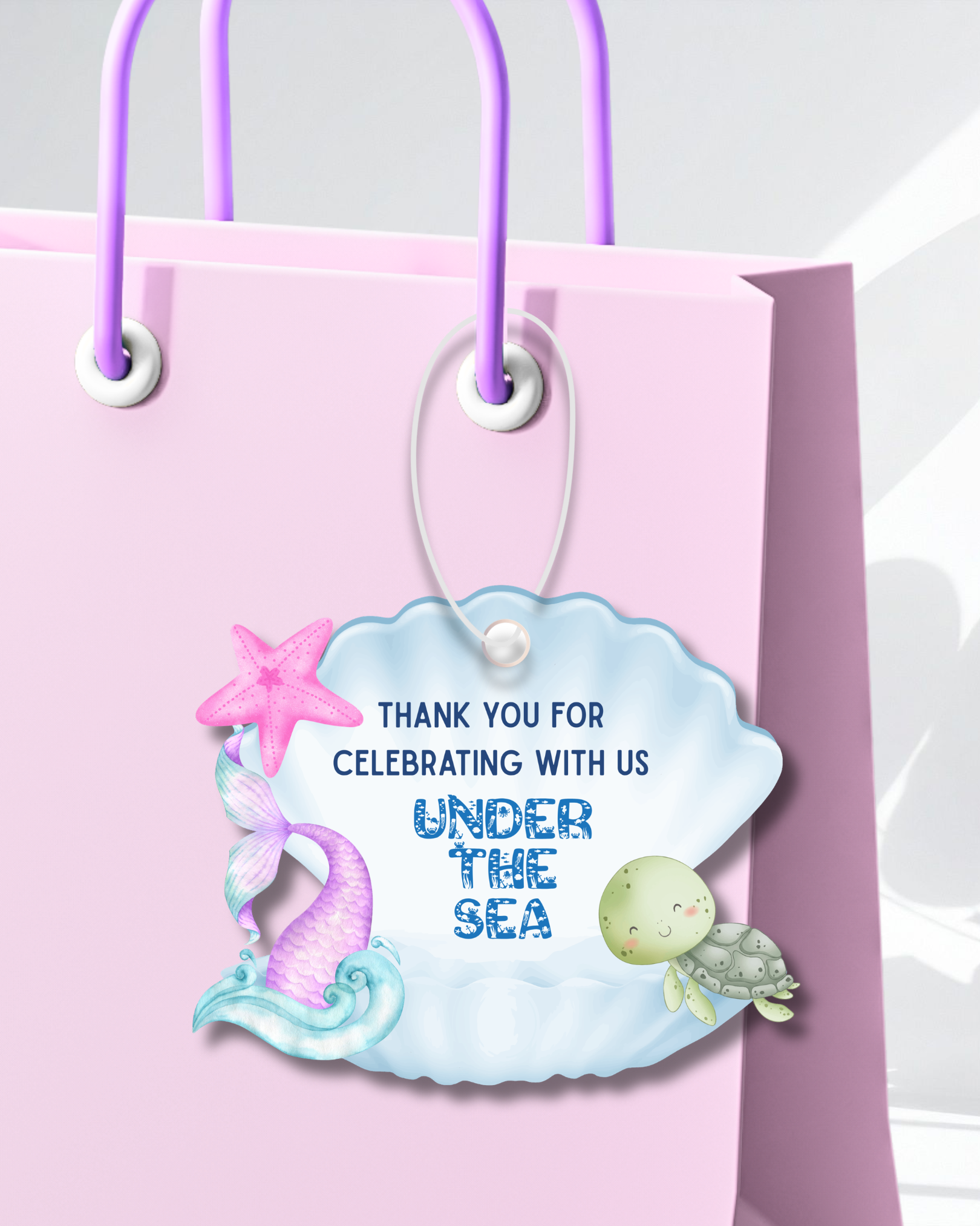 Mermaid Thank You Tags | Molly Moo