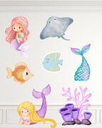 Mermaid Decor Cutouts | Molly Moo