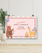 Party Animals Birthday Banner | Molly Moo