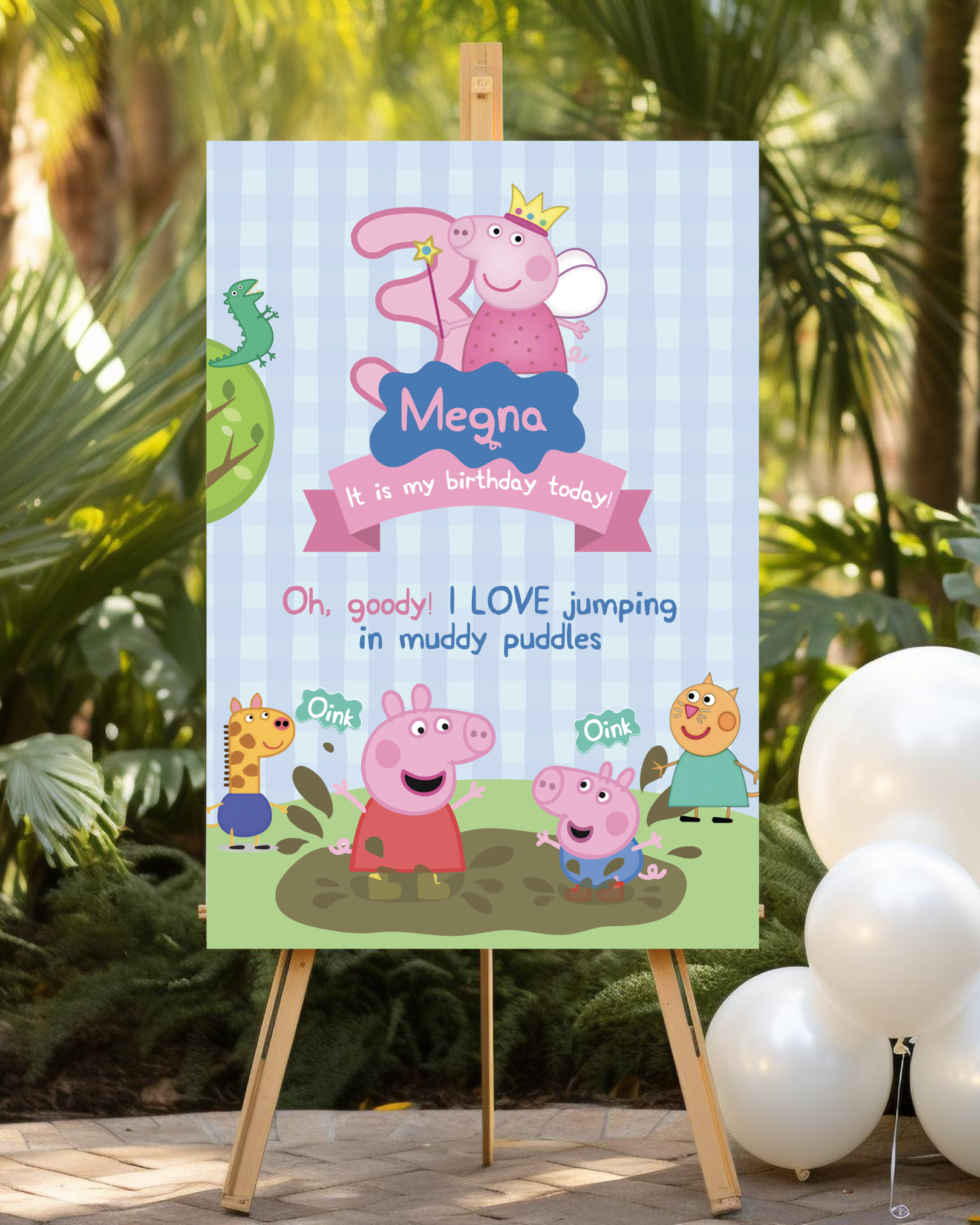 Peppa Pig Welcome Board | Molly Moo