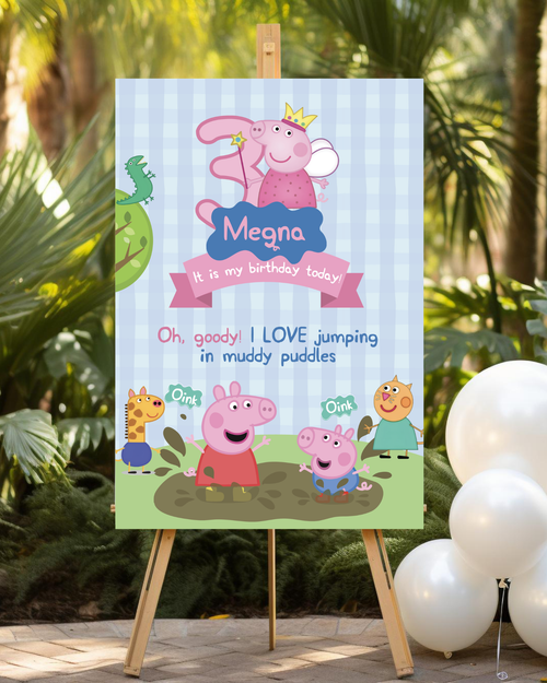 Peppa Pig Welcome Board