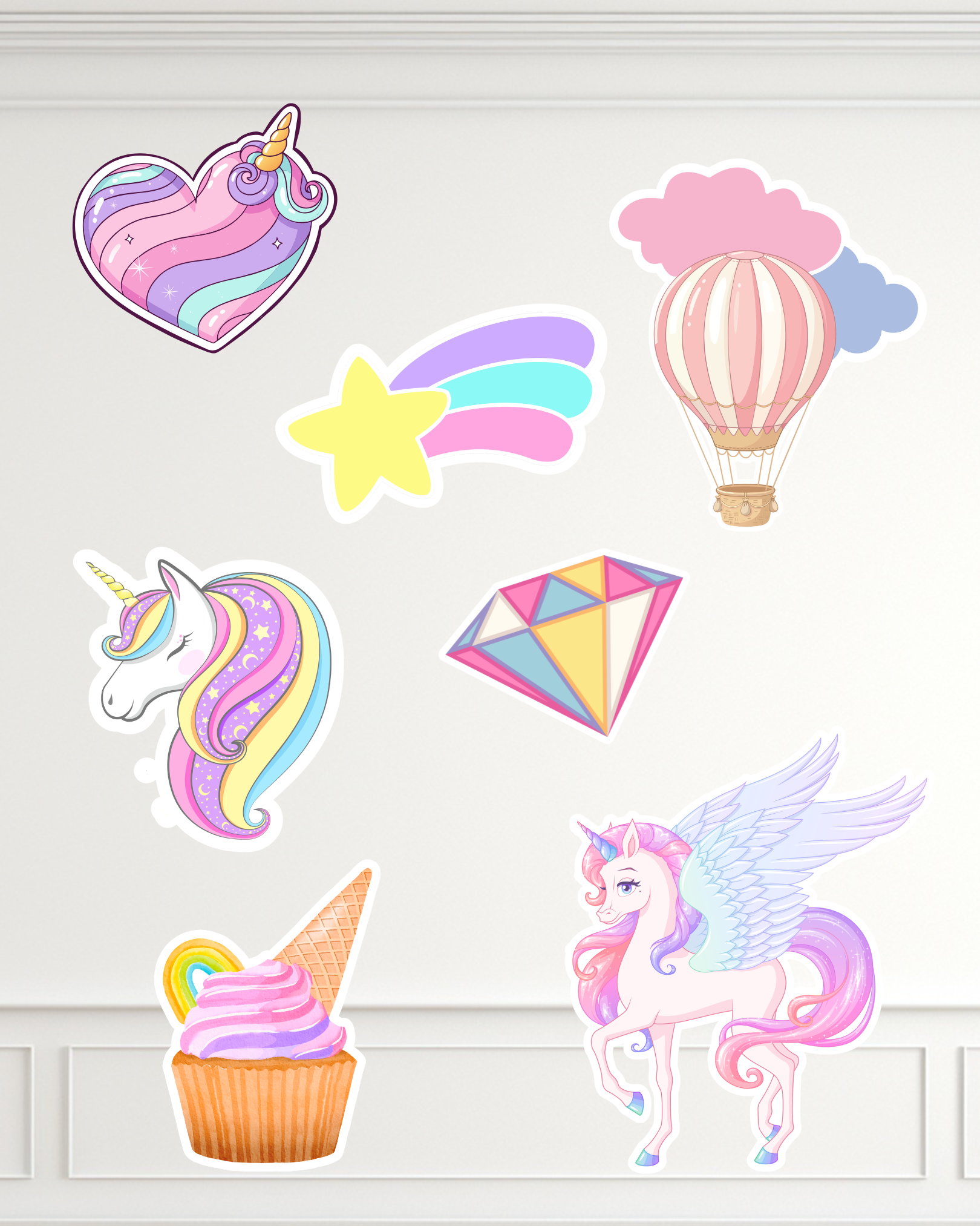 Unicorn Decor Cutouts | Molly Moo
