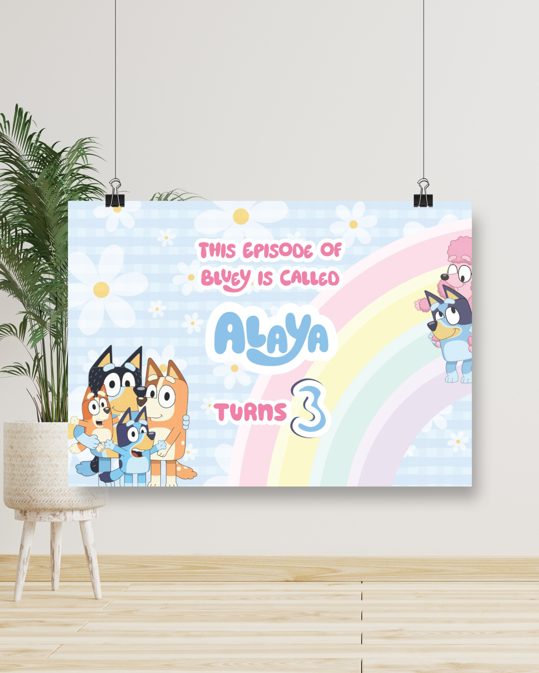 Bluey Birthday Banner | Molly Moo