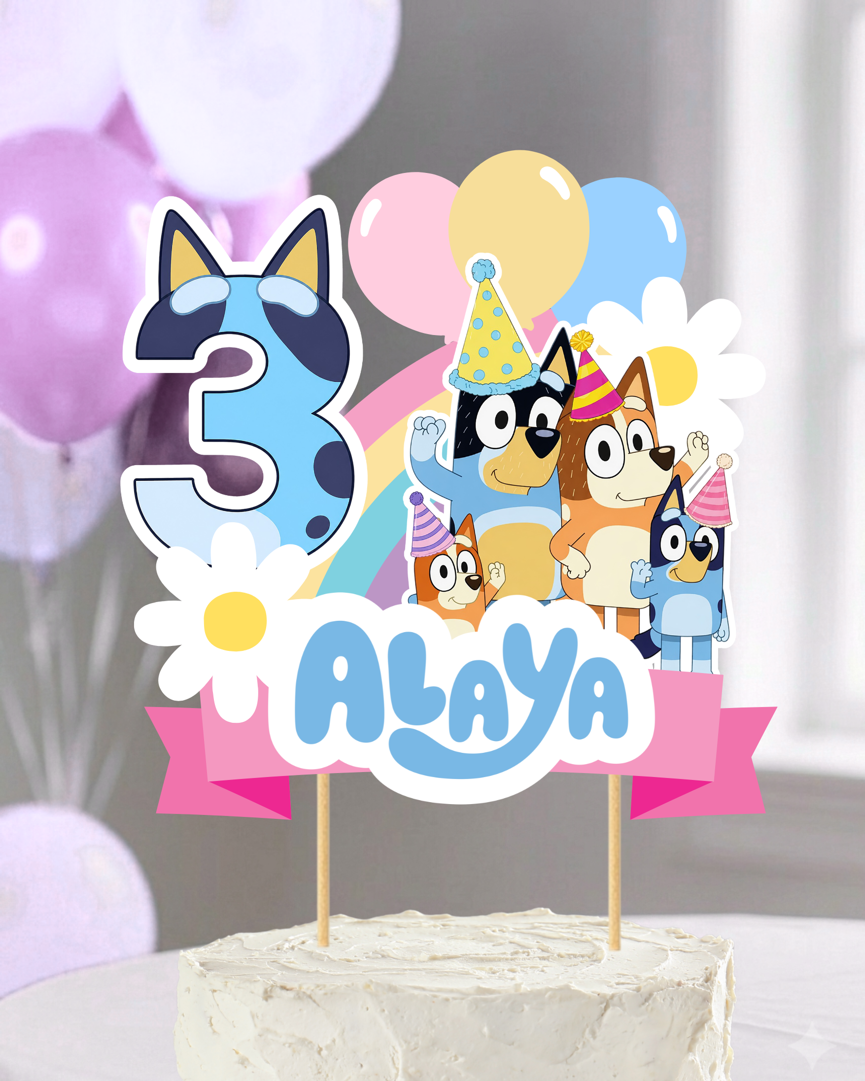 Bluey Cake Topper | Molly Moo
