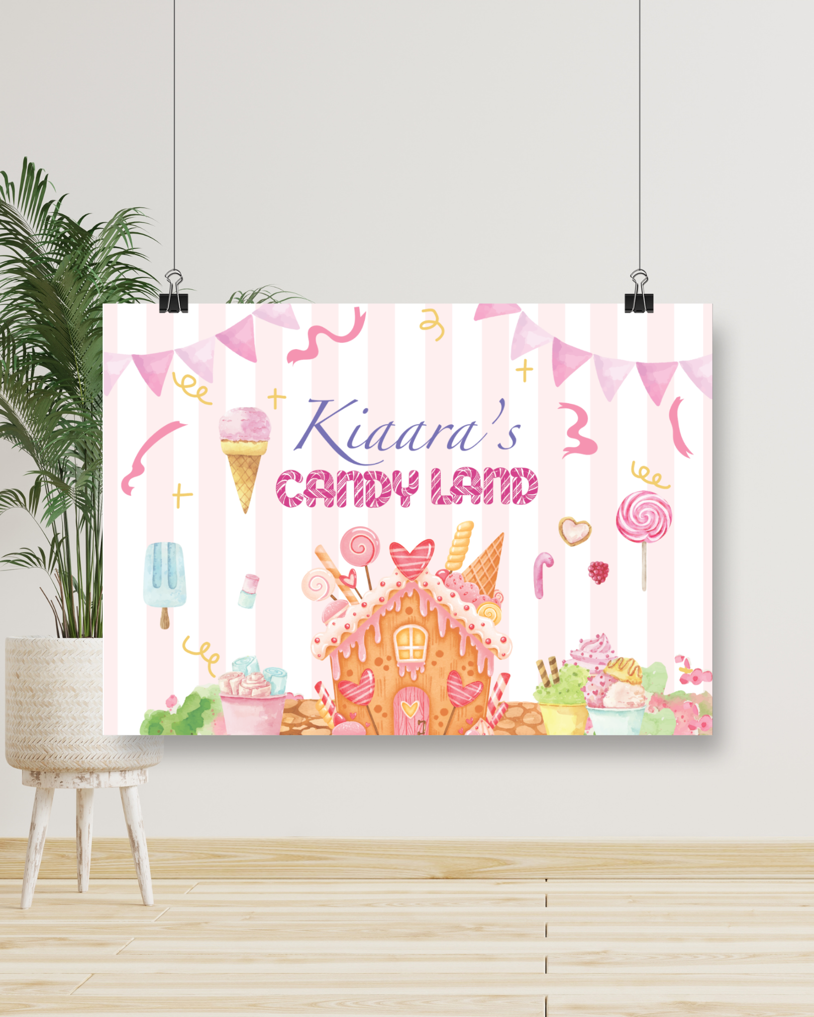 Candyland Birthday Banner | Molly Moo