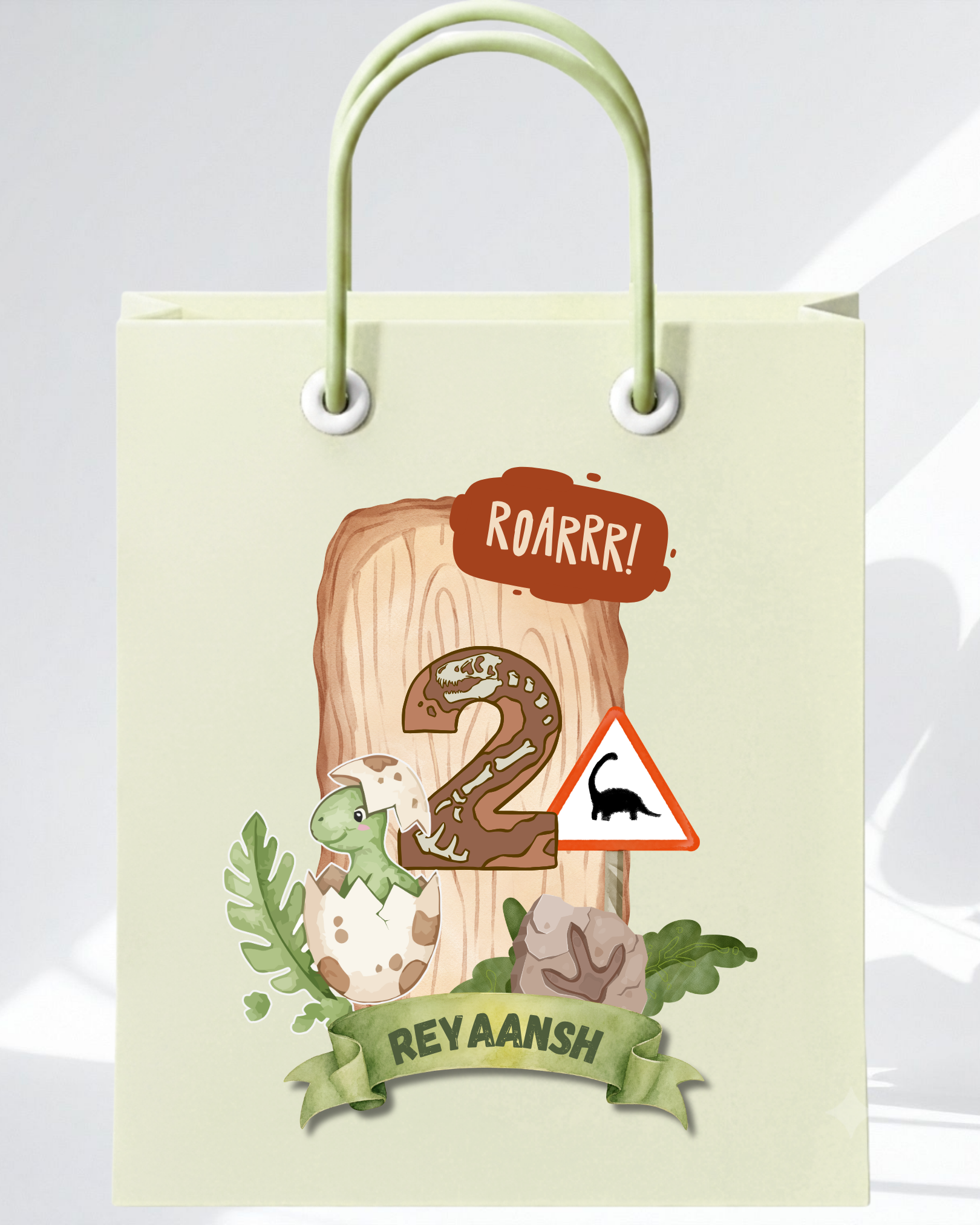 Dinoland Gift Bag Stickers | Molly Moo