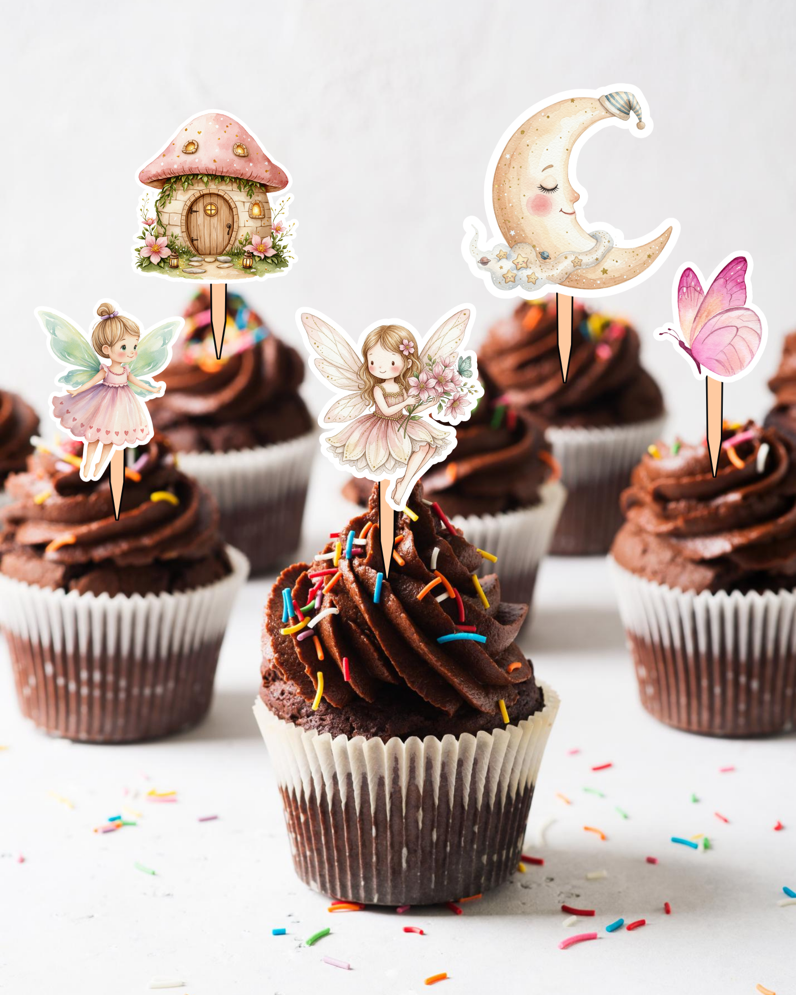 Fairytale Cupcake Toppers | Molly Moo