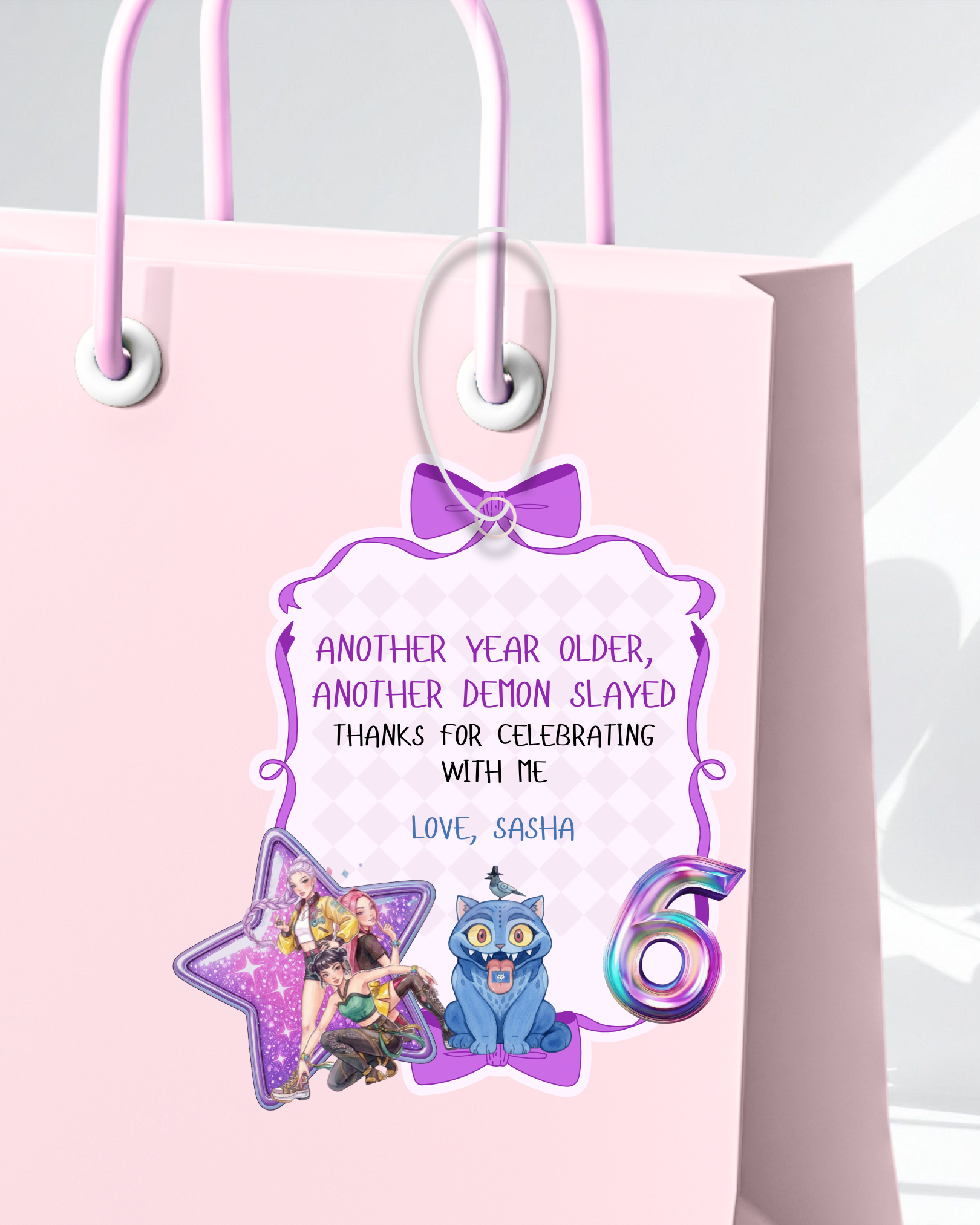 K-POP Demon Hunters Thank You Tags | Molly Moo