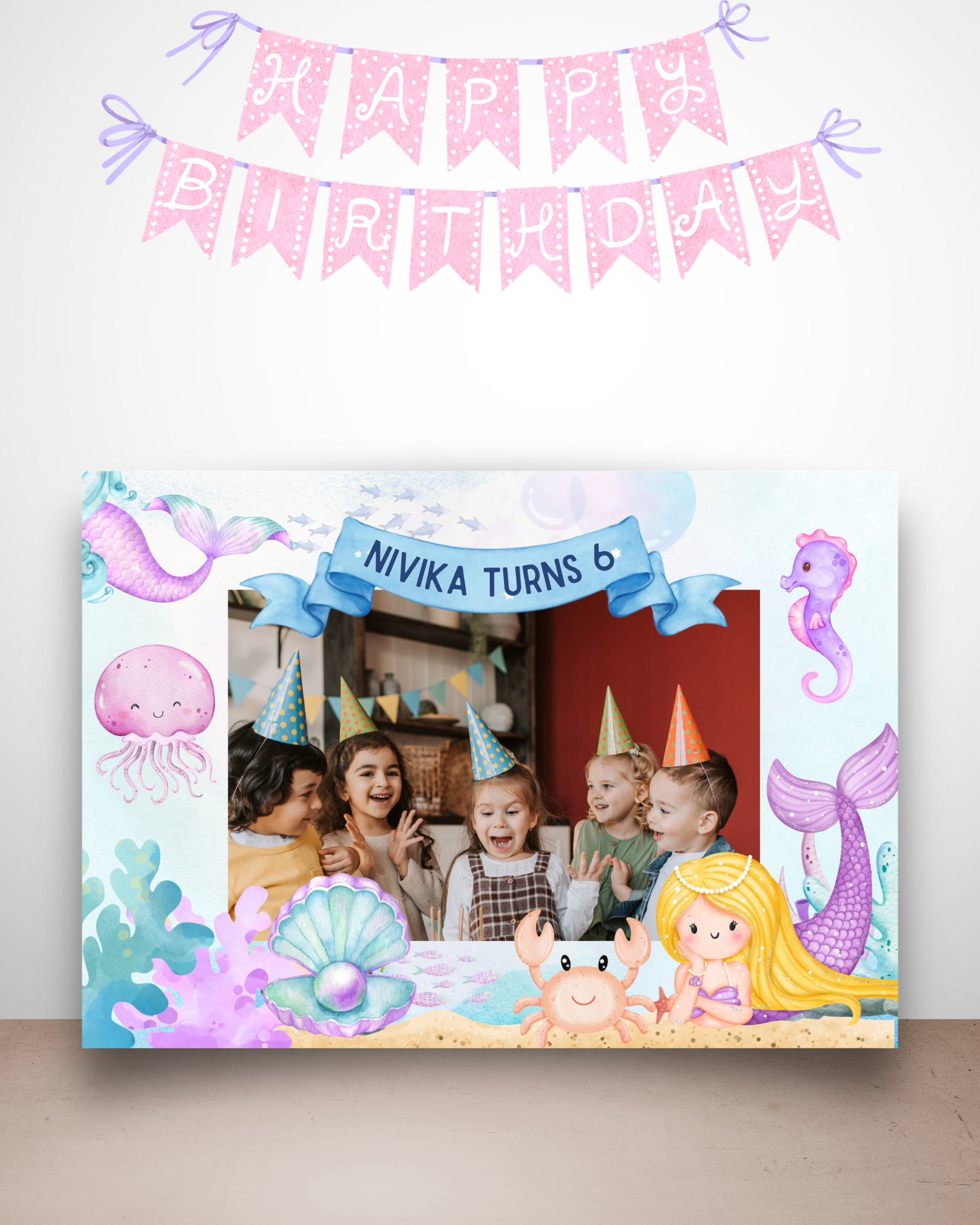 Mermaid Photo Selfie Board | Molly Moo
