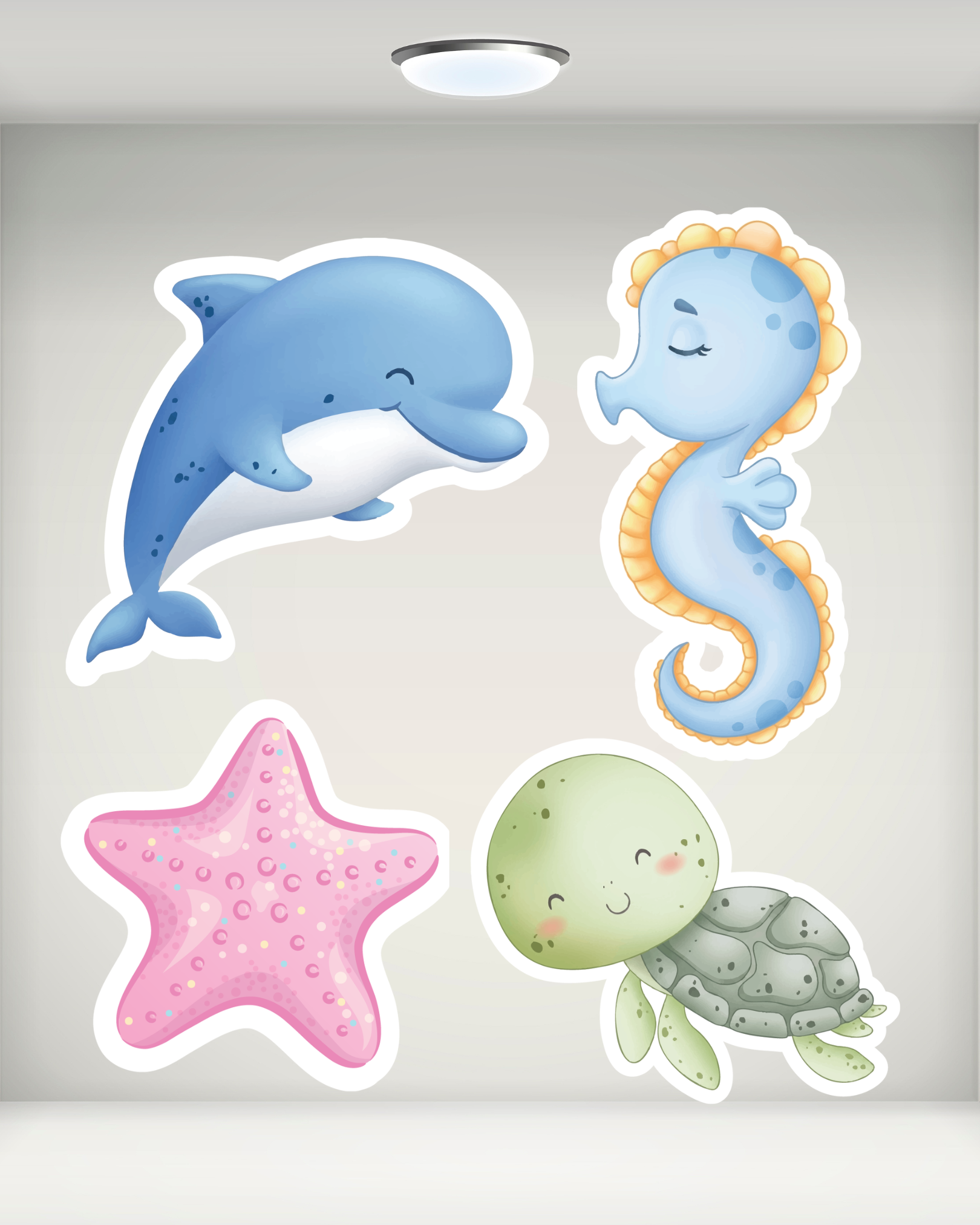 Mermaid Theme Shape Cutouts | Molly Moo