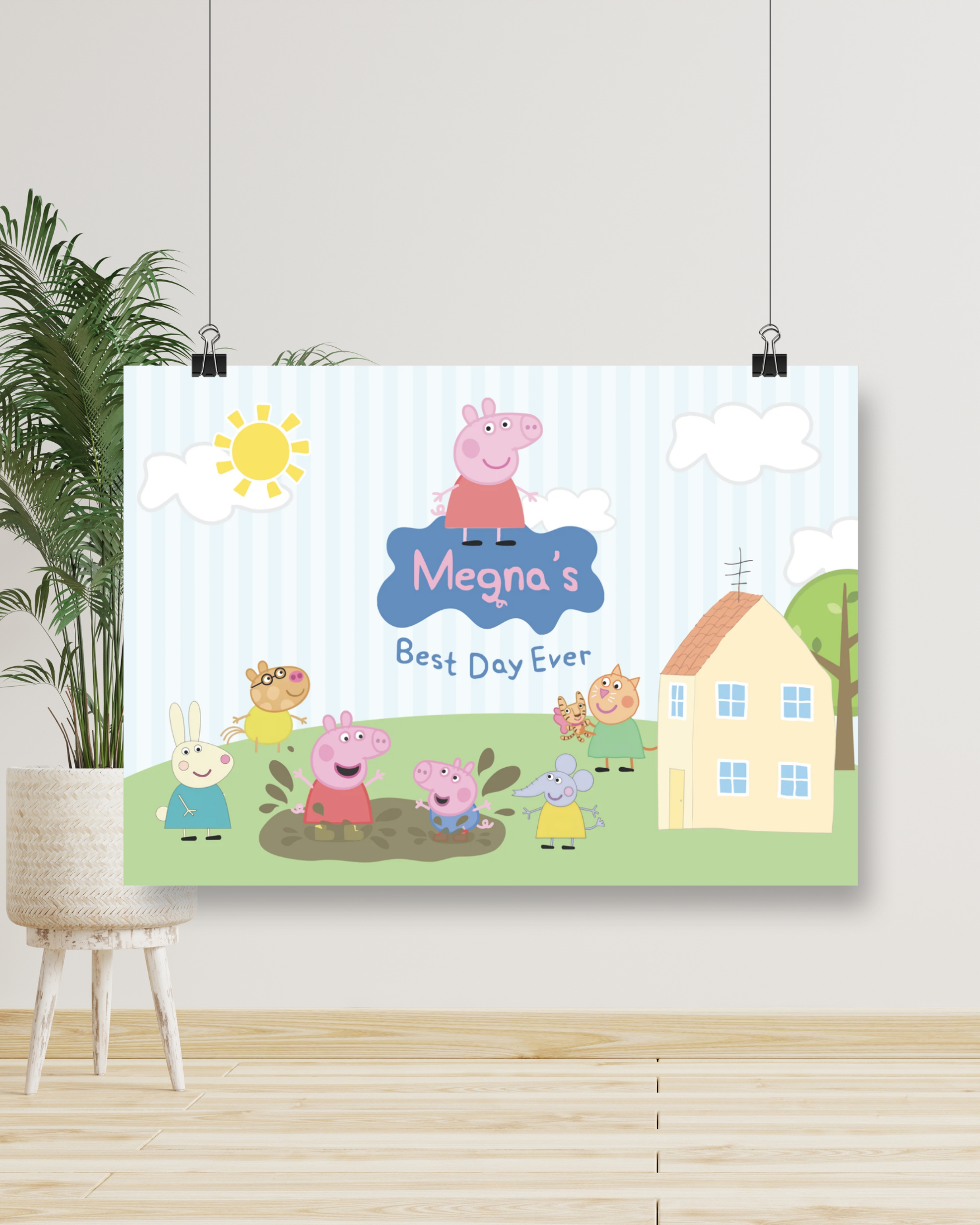 Peppa Pig Birthday Banner | Molly Moo