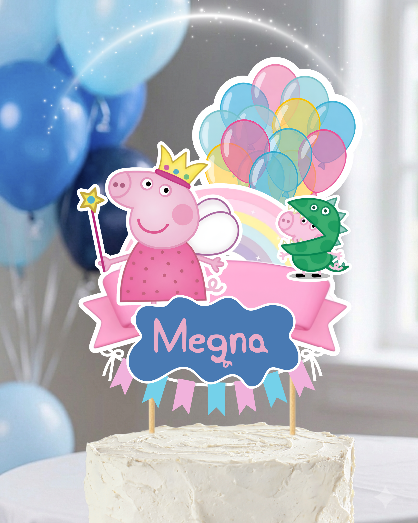 Peppa Pig Cake Topper | Molly Moo