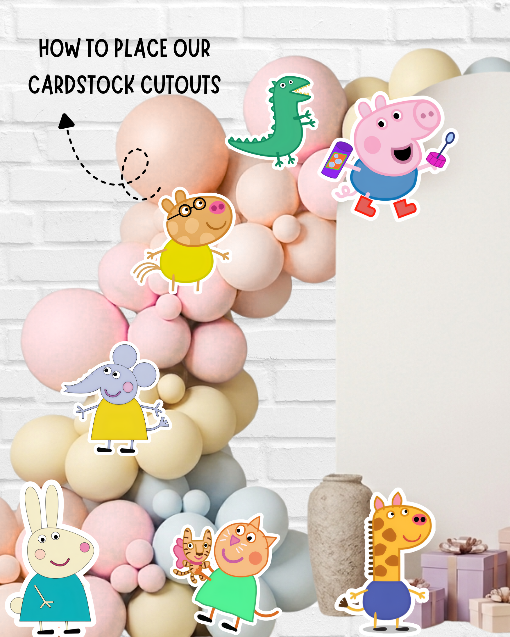 Peppa Pig Decor Cutouts — view 2 | Molly Moo