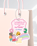 Peppa Pig Thank You Tags | Molly Moo