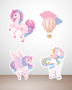 Unicorn Theme Shape Cutouts | Molly Moo