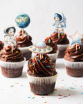 Space Astros Cupcake Toppers | Molly Moo