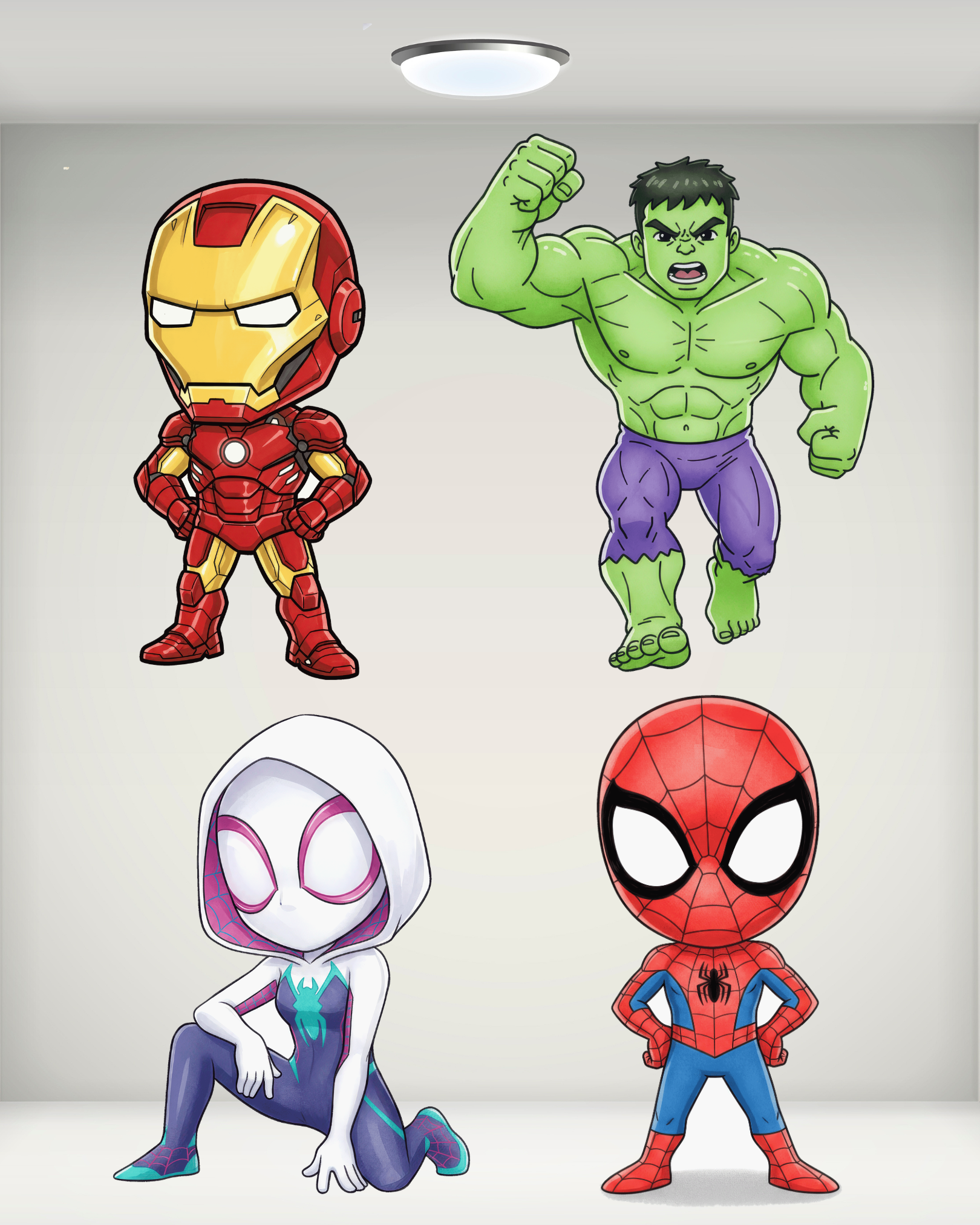 Superhero Theme Shape Cutouts | Molly Moo