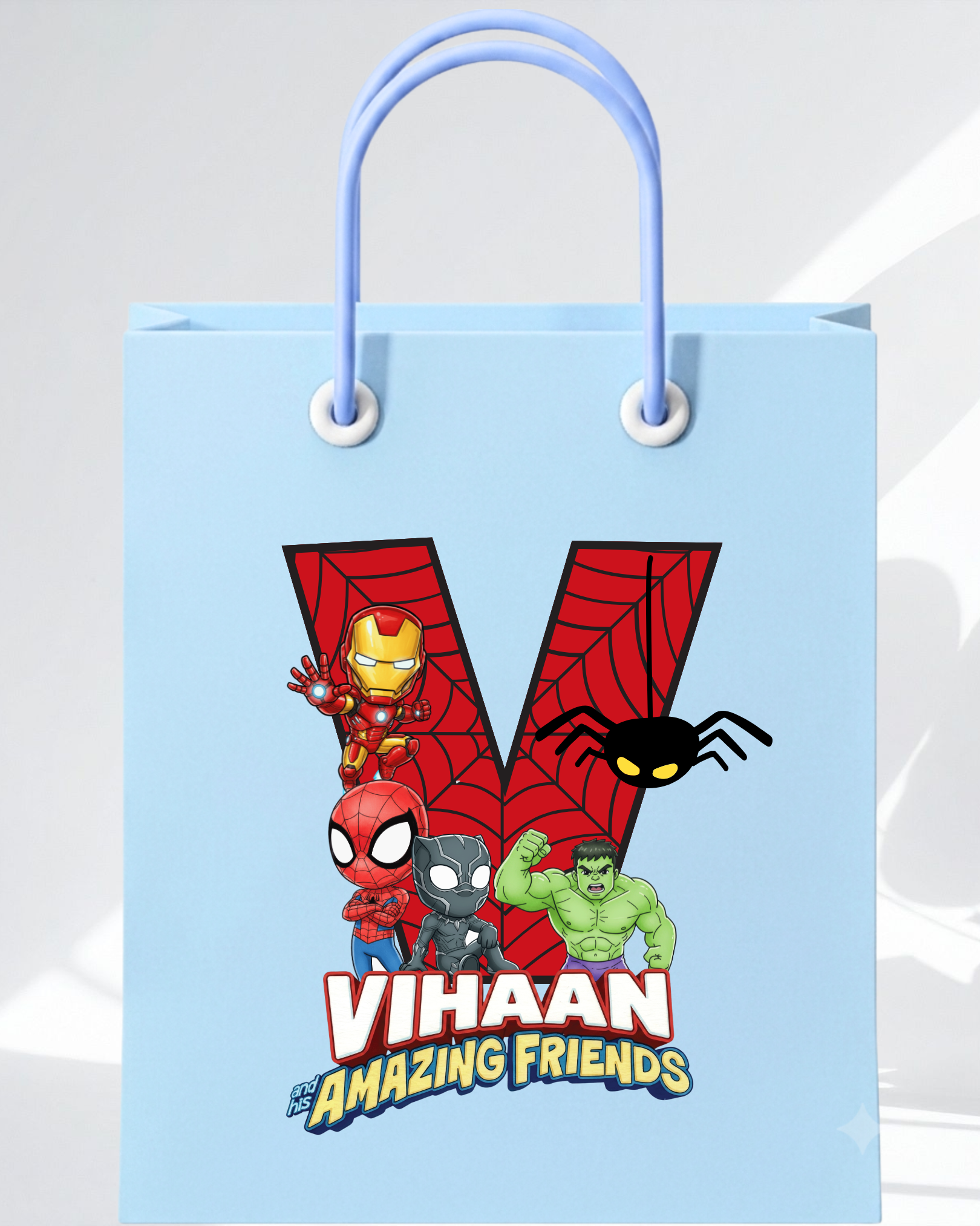 Superhero Gift Bag Stickers | Molly Moo