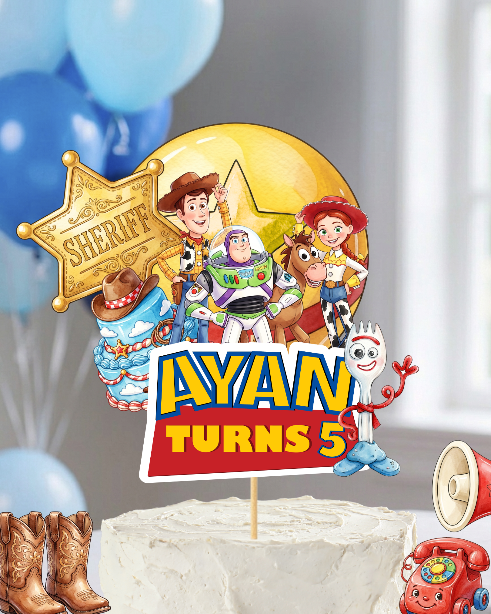 Toy Story Cake Topper | Molly Moo
